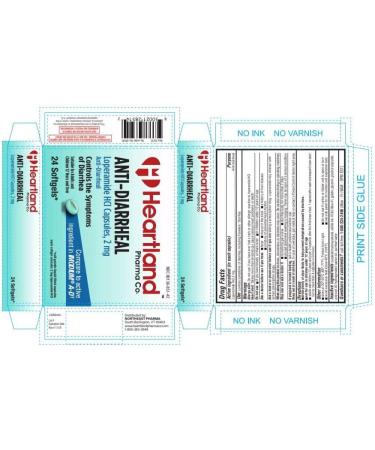 Heartland Pharma Anti-Diarrhea Medicine Loperamide Hydrochloride 2mg Softgels, Made in USA, 24 Count Pack - Buy Online on GoSupps.com
