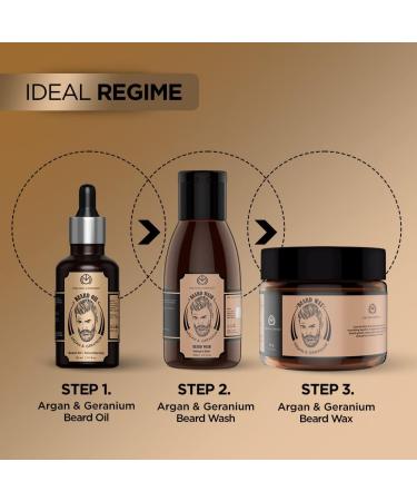 The Man Company Advanced Beard Growth Oil for Men with Argan & Geranium Nourishes and Strengthens Beard for Faster Growth for Beard Softness Shine & Patchy Beard 30 ml - Buy Online on GoSupps.com
