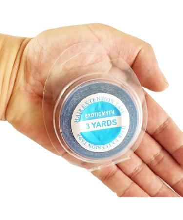 Double Sided Hair Extension Tape - Long-lasting Hold (Blue, 10mm x 3 yards) - Buy Online on GoSupps.com