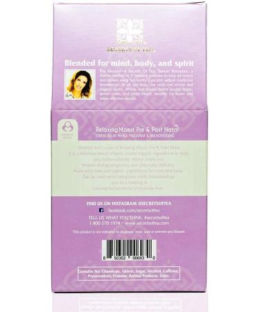 Organic Relaxing Mama Tea - Caffeine-Free for Pregnancy & Breastfeeding - 20 Count Pack - Up to 40 Servings - Buy Online on GoSupps.com