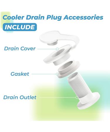 Usamate Replacement Cooler Drain Plug for 50, 58, and 82 Qt Coleman Xtreme Coolers - 1.5 Shaft Length - 1 Pack - Buy Online on GoSupps.com