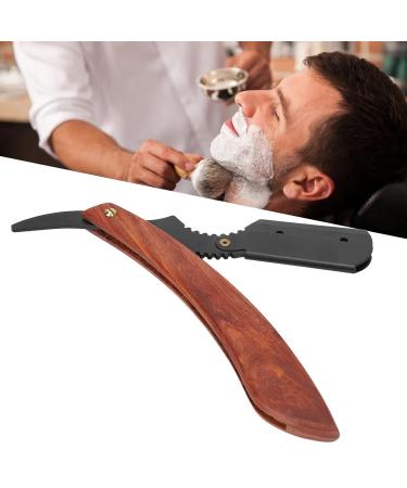 Vintage Barber Knife - Men's Straight Edge Wooden Razor | Premium Handcrafted Shaving Tool - Buy Online on GoSupps.com