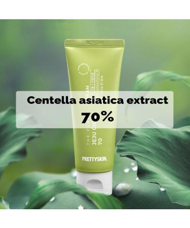 Buy PS.PRETTYSKIN Pure Jeju Cica 70% Facial Cream 50ml | Hypoallergenic Ginseng & Propolis Extract for All Skin Types - Buy Online on GoSupps.com