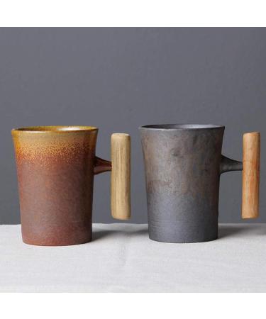 ZAANU Vintage Japanese style ceramic coffee mug rustic drinking cup style D2 330ml361 - Buy Online on GoSupps.com