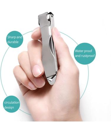 SUICRA Nail Clippers Fingernail Clipper Toenail Professional Stainless Steel Splash-Proof Nail Clippers Travel Portable Fingernail Trimmer Scissor Toenail Cutter Manicure Nail - Buy Online on GoSupps.com