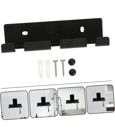 Alipis 2 Sets Cable Holder Hooks - Creative Wall Hooks for Shavers Brushes & More | 14.5x4.5cm - Black - Buy Online on GoSupps.com