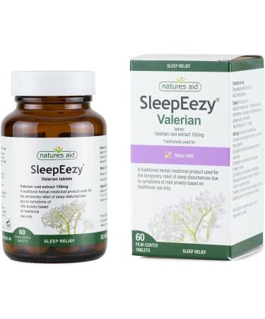 SleepEezy Valerian Root Tablets 2 x 60 Vegan Tablets Relief of Sleep disturbances - Buy Online on GoSupps.com