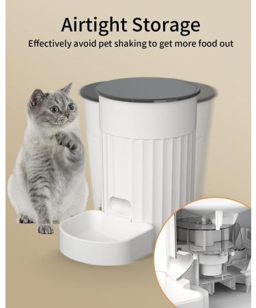 PAPIFEED Automatic Cat Feeder with APP Control | WiFi Smart Pet Food Dispenser for Cats, Rabbits & Small Dogs | Timed Portion Control | Up to 10 Meals Per Day | 1-12 Portions | LMZ - Buy Online on GoSupps.com
