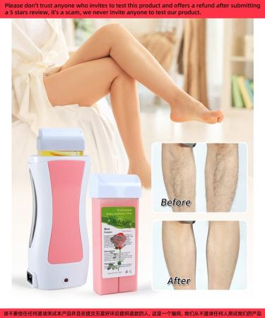 Rose & Honey Roll On Wax Kit for Sensitive Skin - Hair Removal Waxing Kit for Women and Men - At Home Roller Waxing Kit for Larger Body Areas - Buy Online on GoSupps.com