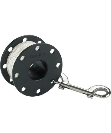 Dive Rite Finger Reel with Brass Clip Wreck Scuba Diving Tech Spool 60' White