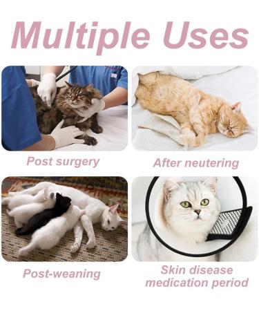 Phcozy Recovery Suit for Cats & Dogs - Protective Clothing for Post-Operative Care Pink - Buy Online on GoSupps.com