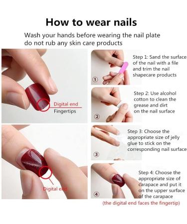 HJKOGH Holo Nail Neon Press on False Nails Long Chameleon Chrome Oval Fake UV Fingersnails Free Adhesive Tape (Color : B) - Buy Online on GoSupps.com