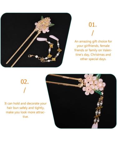 LALAFINA Hairpin Hair Pin Hair Clasp Hair Bun Pin Hair Accessory for Women Hair Chopsticks for Chinese Hair Chopsticks Hair Barrettes Hair Stick Women's Pearl Wig Long Tassels - Buy Online on GoSupps.com