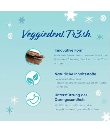 Virbac VeggieDent 15 Sticks XS 5 kg | 120 g | Chew Sticks for Small Dogs up to 5 kg | Vegetarian Chewable Snack to Control Plaque and Tartar - Buy Online on GoSupps.com