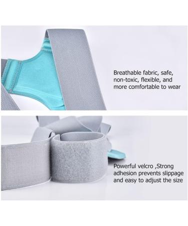 Back Posture Corrector Belt - Clavicle & Spine Support for Slouching - Unisex Gray | Improve Posture & Comfort - Buy Online on GoSupps.com