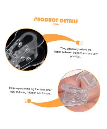 Healeved Nail Gel - 3 Pairs Splitter Thumb Protector Silicone Pedicure Tools - Buy Online on GoSupps.com