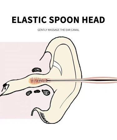 Silver Spring Ear Wax Cleaner Tool Set | Double Ended Ear Spoon & 360 Spiral Brush | Stainless Steel Ear Care Kit for Health & Hygiene - Buy Online on GoSupps.com