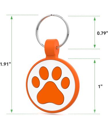Personalized QR Code Cat Collar Tag - Emergency Contacts - Silicone Pet ID for Small Breeds - Sunset Chevron Pattern - Buy Online on GoSupps.com