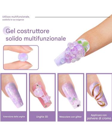  Whnbuij 3D Gel Nail Carving Gel - Acrylic UV Gel for Extensions | for Creating 3D Drawings Solid Molding for Durable Nails Molding for a PE - Buy Online on GoSupps.com