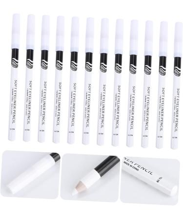IWOWHERO 72 Pcs Eyeliner Pencil White Eyeshadow Pen Gel Eyeliner White Lip Long Lasting Eyeshadow Wooden Pole - Buy Online on GoSupps.com