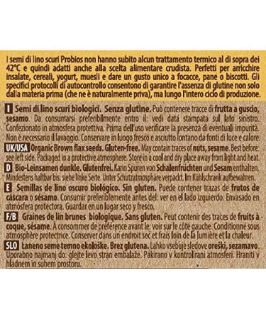 Probios - Brown Flax Seeds. Semi di Lino scuri Pack of 6 x 500g - Buy Online on GoSupps.com
