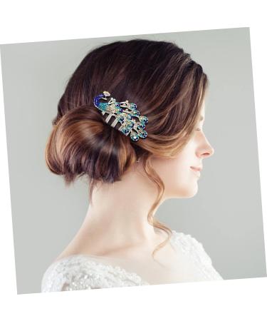 HONMEET Diamond Phoenix Hair Comb Rhinestone Barrettes Flower Girl Hair Clip Flower Girl Barrette Holiday Wedding Hair Comb Bridal Hair Side Comb Bride Wedding Hair Accessories Rhinestones - Buy Online on GoSupps.com