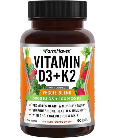 FarmHaven Turmeric Curcumin with BioPerine Black Pepper & 95% Curcuminoids and Vitamin D3 K2 Capsules - Buy Online on GoSupps.com