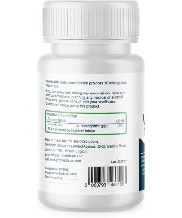 Vitamin D3 400 IU Tablets Halal Kosher Non-GMO Allergy-Friendly - 4-Month Supply for Breastfeeding Mothers - Buy Online on GoSupps.com
