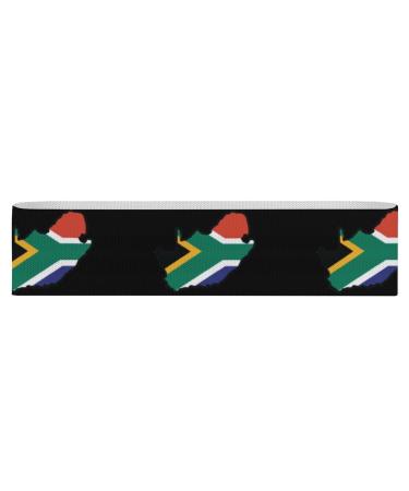 Map of South Africa Flag Yoga Workout Bands Comfort Legs Booty Resistance Straps Physical Therapy Aids