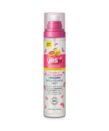 Yes To Grapefruit Vitamin C Glow-Boosting Unicorn Brightening Mist 3.8 Fl Oz (Pack of 1)