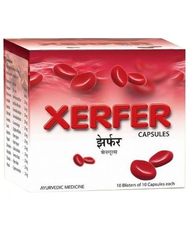 AVN Xerfer Capsules - Helps in Anemia by promoting Natural RBC formation Helps Improve Hemoglobin Levels Enhances Iron absorption (Pack of 1) (120 Capsules)