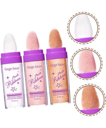 BELLIFFY 3pcs Highlight Pat Powder Highlighter Powder Patting Glitter Highlight Patting Powder Glitter for Hair Makeup Highlighter Body Highlighter Face Powder Compact Body Makeup - Buy Online on GoSupps.com