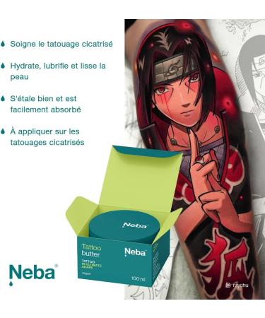 Neba - Tattoo Butter - Refreshing Tattoo Cream - Aftercare Tattoo Balm - Skin Care - Aftercare Care for Tattooed Skin - Fresh Tattoos - Vegan - Can 100ml - Buy Online on GoSupps.com