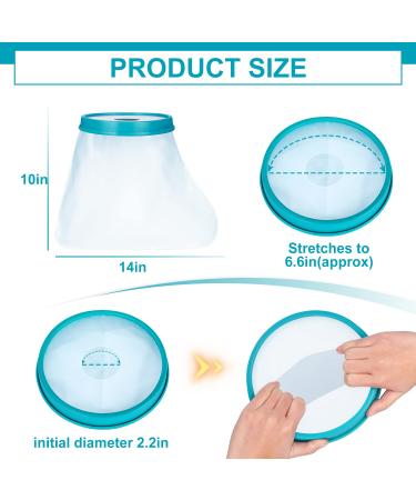 Waterproof Foot Cast Cover for Shower - Reusable Watertight Protector for Ankle, Adult Bath - No Skin Marks - Buy Online on GoSupps.com