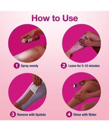 VEET 3 in 1 Hair Removal Cream Spray | Sensitive Formula with Aloe Vera and Vitamin E | Pack of 5 - Buy Online on GoSupps.com