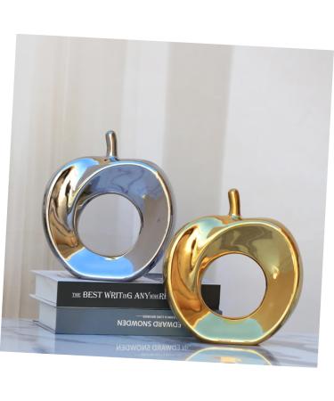 HOOTNEE Home Accents Decor Dining Room Table Decor Fruit Decor Ceramic Crafts Ornaments Artwork Dining Table Golden 22*24cm - Buy Online on GoSupps.com