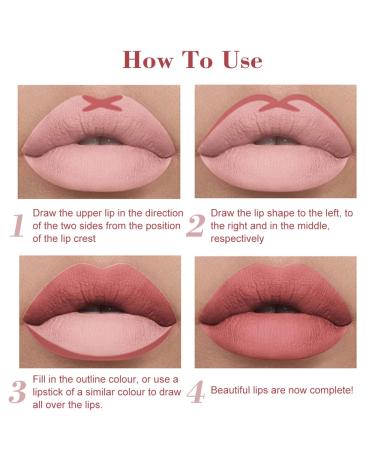 IYARKAI Matte Lip Liner Pencil Set - 12 Colors | Smudge-proof, Waterproof, Long Lasting | Ideal for Daily, Travel, Party, Work - Buy Online on GoSupps.com