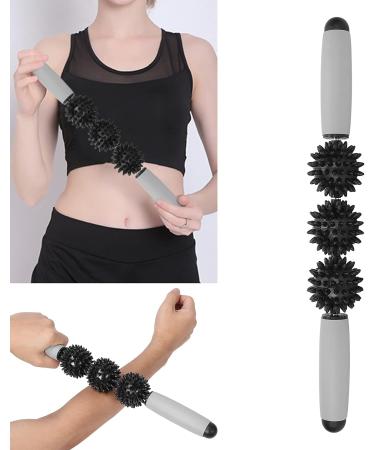OKAT Body Massage Roller - Multi-Functional Muscle Relief for Stiffness | Comfortable Massage Scooters for Everyday Use in the Office (Black) - Buy Online on GoSupps.com