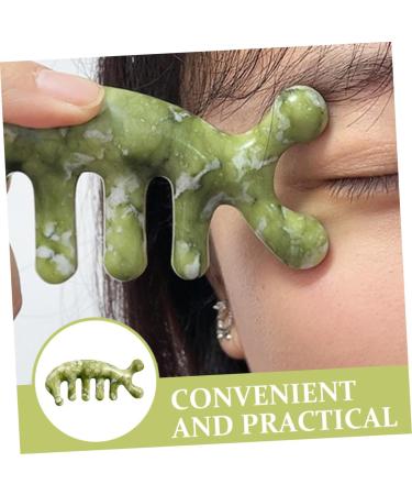 SESESFOUFU Jade Massage Tool - Relaxation & Acupuncture Device for Body & Scalp - 11.50x1.50cm Green - Buy Online on GoSupps.com