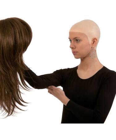 Halloween Makeup Latex Bald Caps & Nylon Wig Caps - 4 PCS Set for Adult Costume Accessory - Buy Online on GoSupps.com
