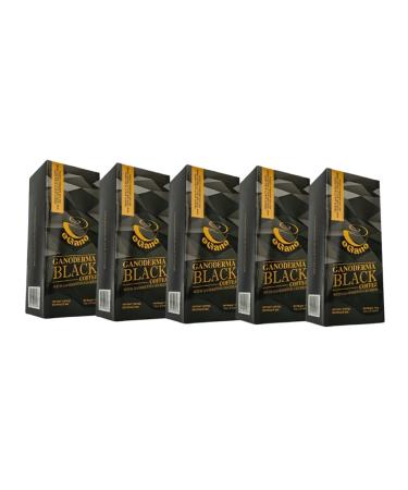 5 Boxes eGano Ganoderma Black Coffee Instant Coffee With Ganoderma Lucidum (3.5g x 30 Sachets / Box)