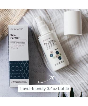 Clinisoothe+ Skin Purifier Daily Acne Treatment Mist for Face & Body | Hypochlorous Technology for Breakouts & Rapid Recovery | All Skin Types (3.4oz - Buy Online on GoSupps.com
