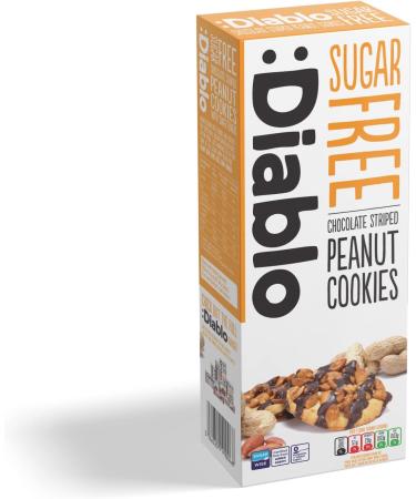 Diablo No Added Sugar Mixed Flavours Luxury Cookies Biscuits (Coconut Peanuts Chocolate Chip) - Buy Online on GoSupps.com