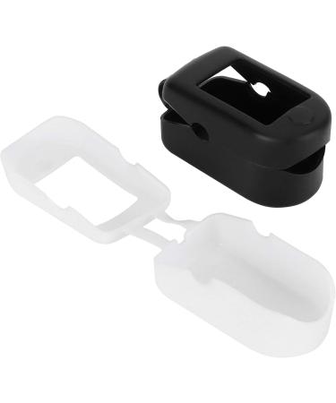 Buy Premium Silicone Fingertip Oximeter Cover - Portable Pulse Protector for Home & Travel (Black/White) - Fast International Shipping - Buy Online on GoSupps.com