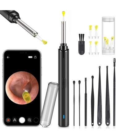 Ear Wax Removal Ear Cleaner with Camera Ear Wax Removal Tool with 1080P Ear Camera Otoscope with Light Ear Wax Removal kit for iPhone iPad Android Phones (Standard)