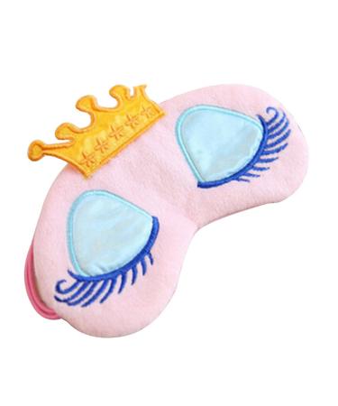 JYS365 Cute Princess Eyes Cover Blindfold Shade Eye Mask for Travel Sleeping - Pink