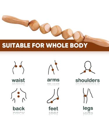 Complete Maderotherapy Set 5 in 1: Full Body Massage Lymphatic Drainage Anti-Cellulite Tools for Back & Legs - Buy Online on GoSupps.com