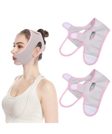 V Line Beauty Face Sculpting Sleep Mask - Double Chin Up Mask & Chin Strap (2 Pcs) - Buy Online on GoSupps.com