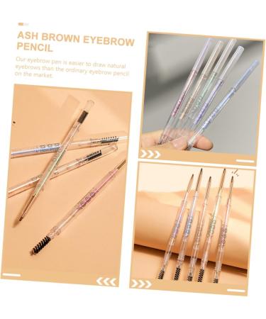 Angoily 5pcs Tools Eye Brush with Pencils S Double-head Brown Pencil Thin Pens Makeup Eyebrow - Buy Online on GoSupps.com