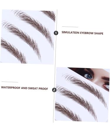 Beavorty 12 Pcs Eyebrow Stickers Brow Stickers Eyebrow 6d Transfer Stickers Eyebrow Trimming - Buy Online on GoSupps.com